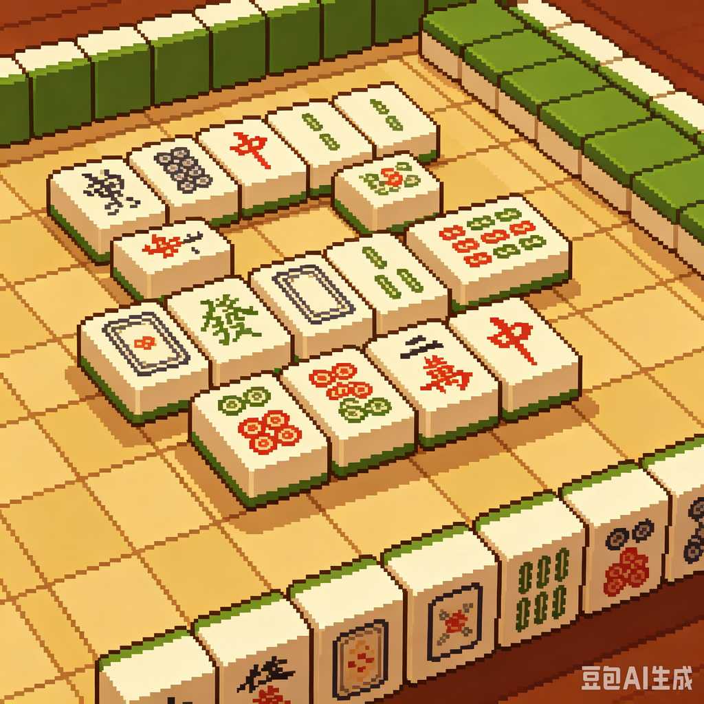 traditional color mahjong set