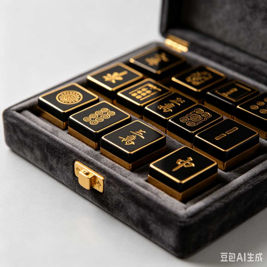 premium engraved mahjong set